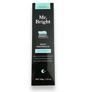Mr Bright Night Toothpaste Peppermint 100g/ 3.52 oz Sealed
